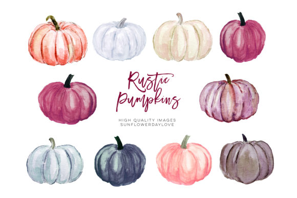 Autumn Pumpkin Watercolor Clipart: A Festive Illustration for Crafters