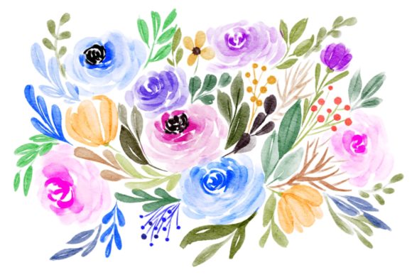 Bouquet Floral Watercolor Png: A Versatile Illustration for Creative Projects