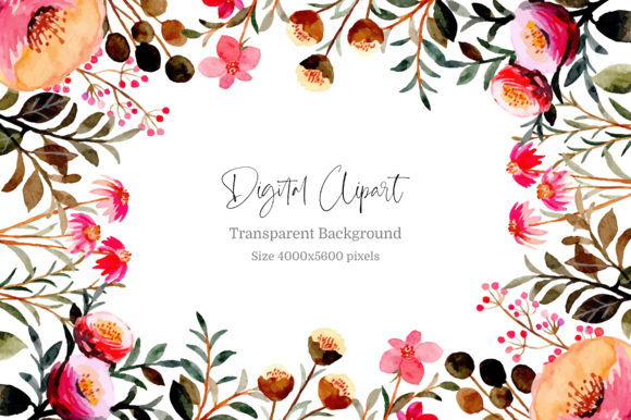 Digital Clipart Floral Watercolor Part.1 Review: Real Project Insights