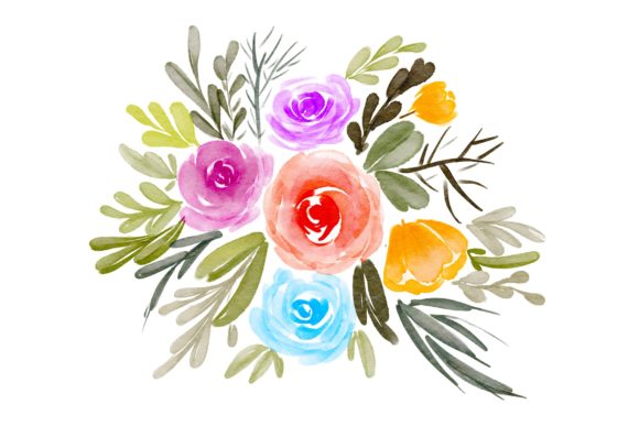 Flower Bouquet Watercolor Png: A Versatile Illustration for Creative Branding
