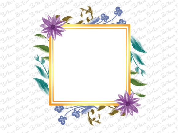 Frame Flowers Watercolor: A Versatile Illustration for Content Creators