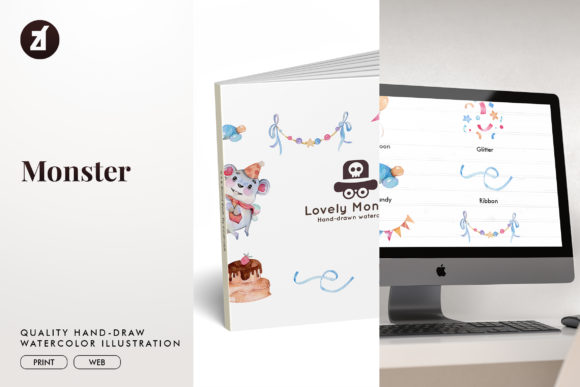How Lovely Monsters Watercolor Illustration Elevates Marketing Visuals