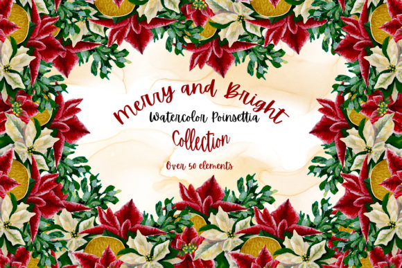 Merry and Bright - Watercolor Poinsettia Review for Real Projects