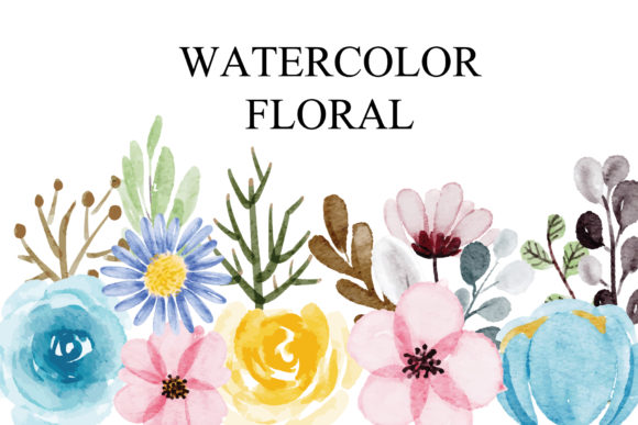 Set of Watercolor Floral EPS: A Versatile Illustration for Content Creators