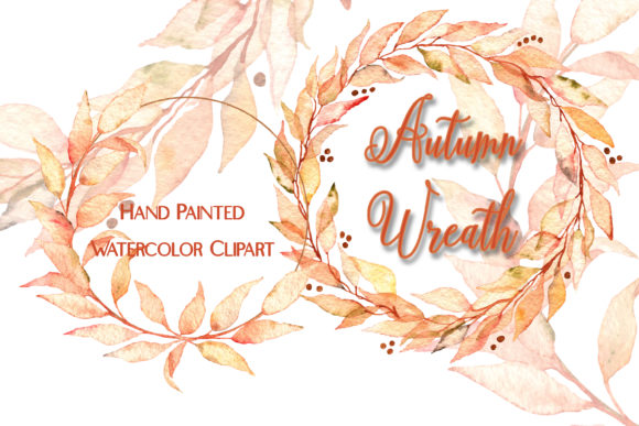 Watercolor Clipart Fall Wreath: A Versatile Illustration for Creative Branding