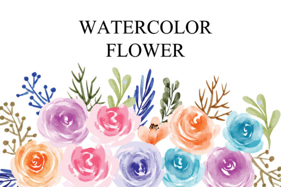 Watercolor Floral Element: A Versatile Illustration for Creative Projects