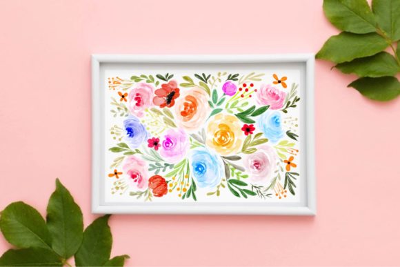 Watercolor Flower Bouquet Png: A Delicate Touch for Brand Illustrations