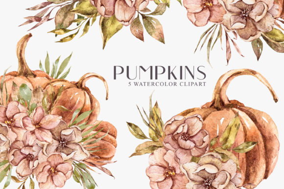 Watercolor Pumpkin Bouquet Clipart: A Real-World Design Review