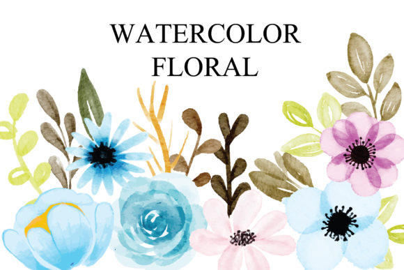 Watercolor Set Floral EPS: A Versatile Illustrations Asset for Creative Branding