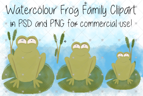Watercolour Frogs for Branding: A Fresh, Friendly Illustration Asset